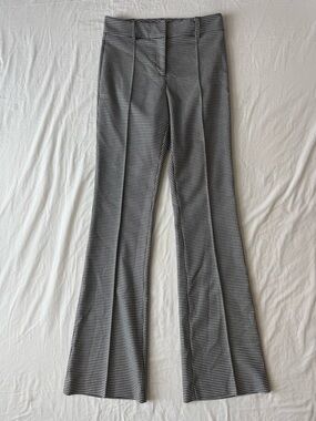 Veronica Beard Hibiscus Houndstooth Flared Trousers size 0 preppy/designer